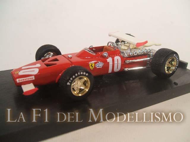 Modèle Réduit 1:43 BRUMM Ferrari F1 312 #10 Italy GP 1969 - Pedro Rodriguez Avec Figurine