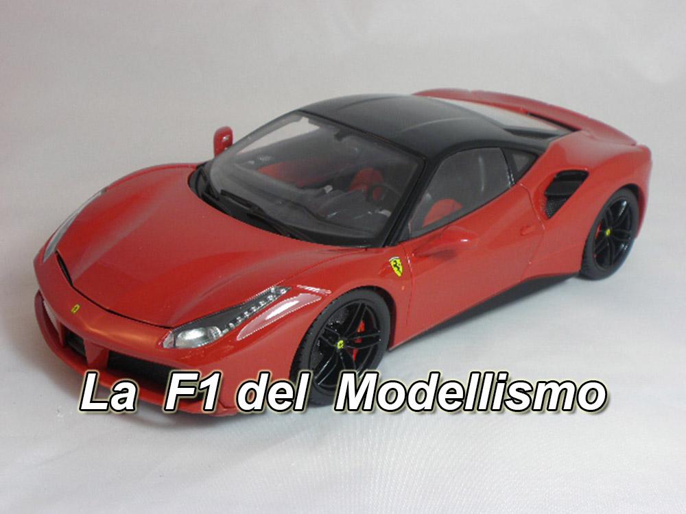 Ferrari 488 GTB Burago 1:18 18-16905R - Modellini Street Diecast