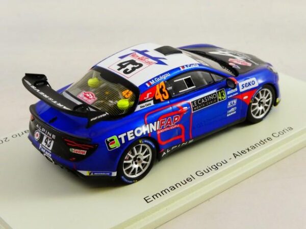 Spark S6578 # Alpine A110 No.43 Winner RGT Rallye Monte Carlo 2021 A. Coria 1:43