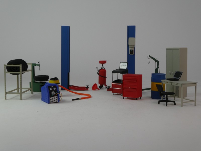 Garage Kit Set (Version 2) - Modellini Accessori Diecast