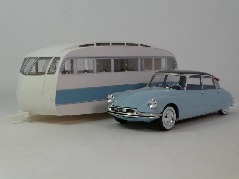 CITROEN DS 19 + CARAVANE HENON - 1959 - LITTLE BOLIDE