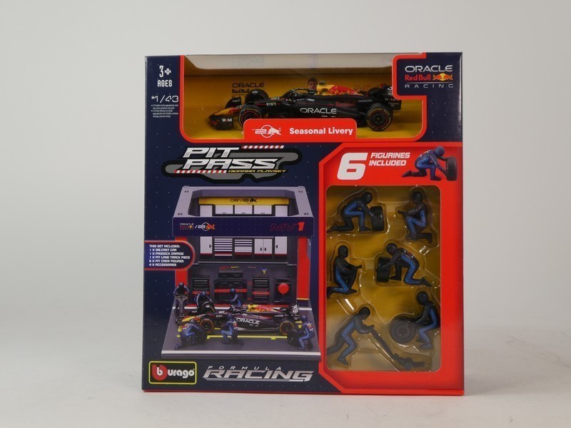 Red Bull RB20 2024 + Garage & 6 Figurines - immagine 3
