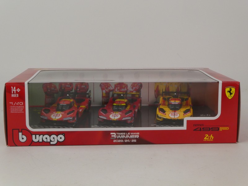 Ferrari 499P SET 3 Times Le Mans Winner 2023/24/25 - immagine 2