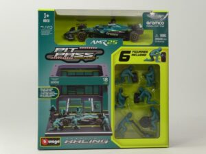 Aston Martin AMR25 2025 + Garage & 6 Figurines